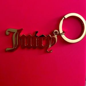 Gold Juicy Couture Keychain